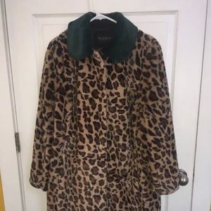 NWOT ELOQUII animal print fur coat—Gorgeous